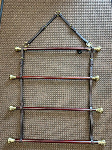 Wooden blanket rack